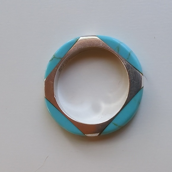Turquoise 925 Sterling Silver Ring - Picture 9 of 14